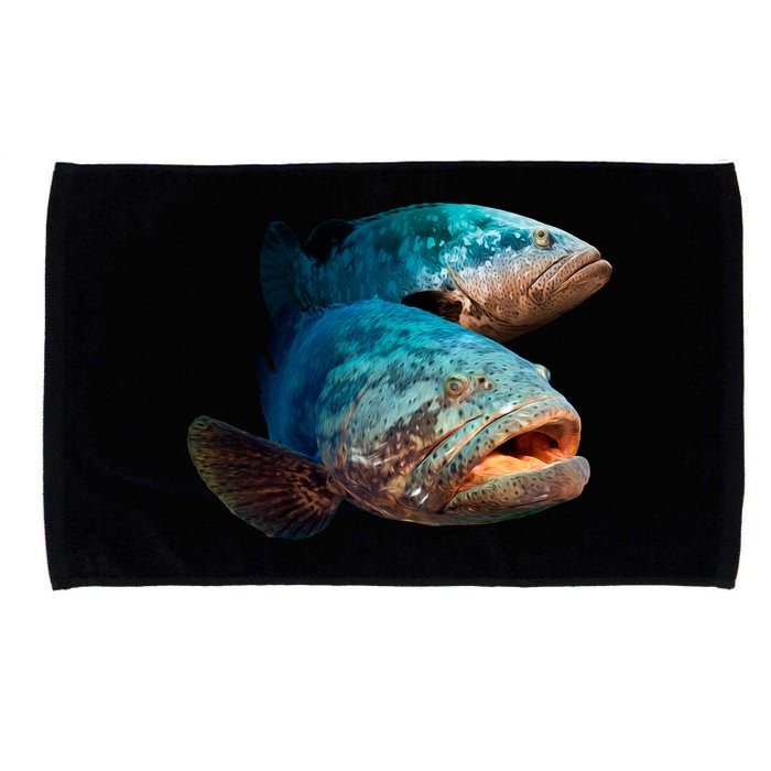 Goliath Grouper Fish Microfiber Hand Towel
