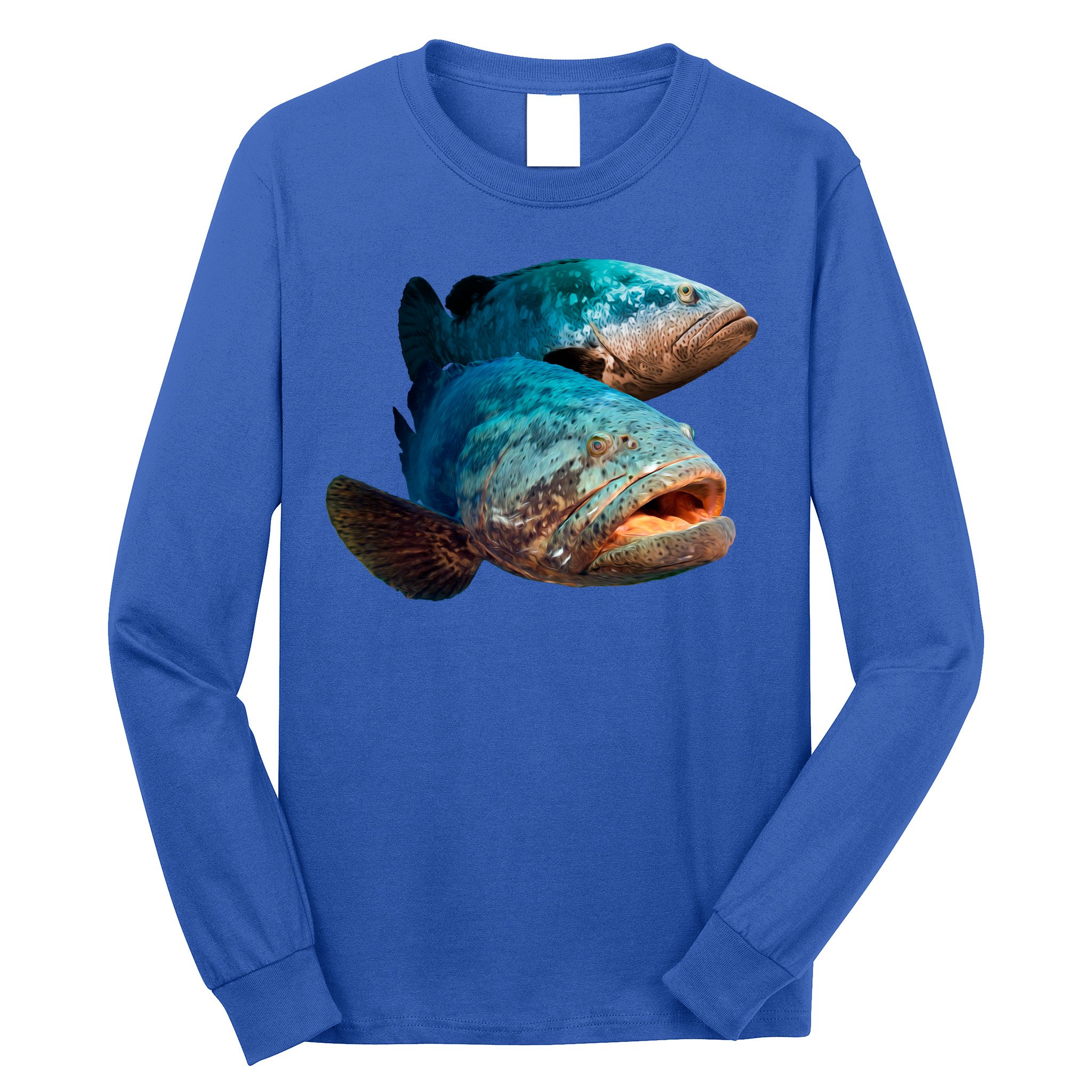 Goliath Grouper Fish Long Sleeve Shirt