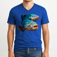Goliath Grouper Fish V-Neck T-Shirt