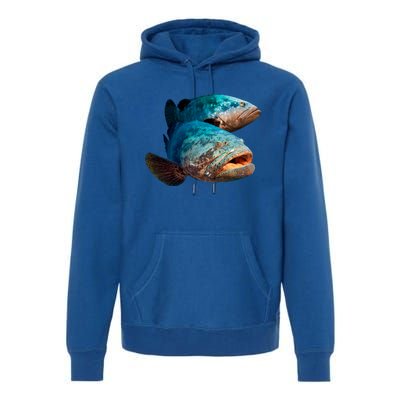 Goliath Grouper Fish Premium Hoodie