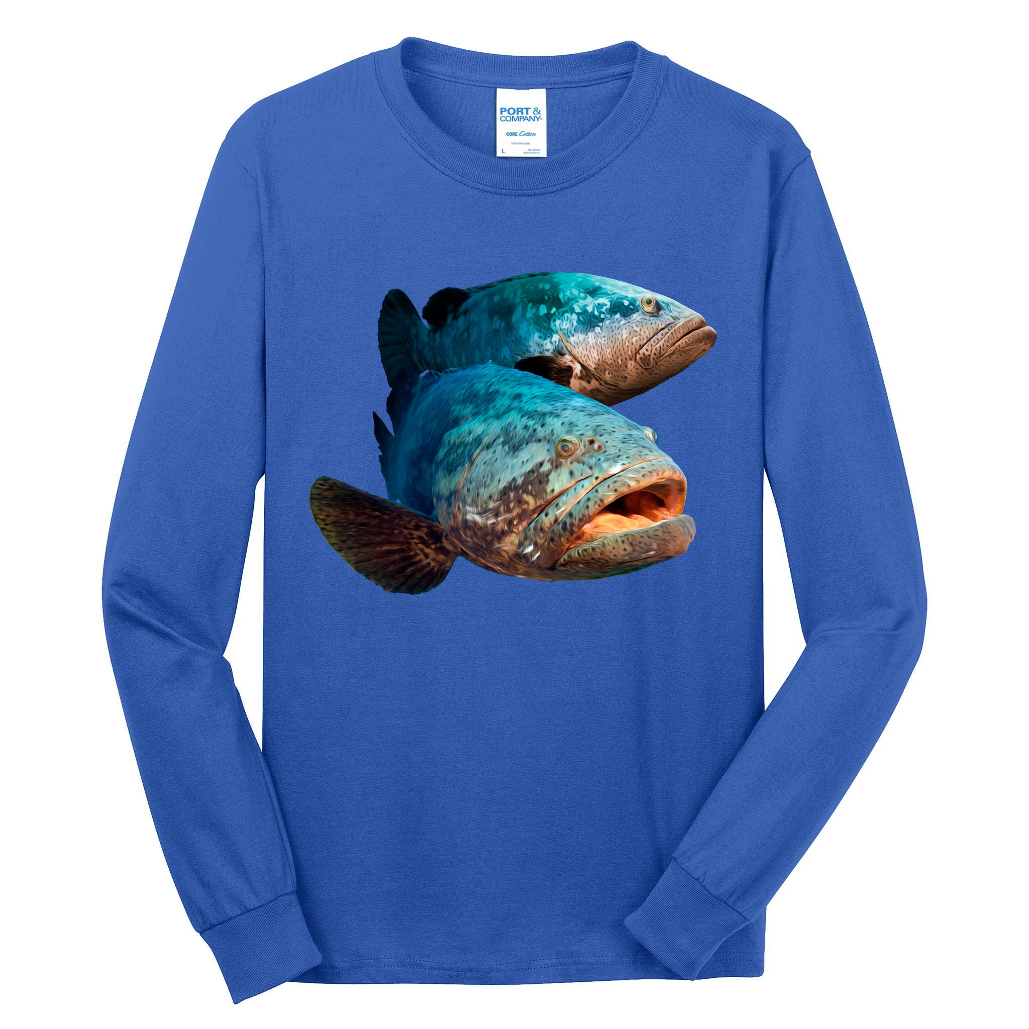 Goliath Grouper Fish Tall Long Sleeve T-Shirt