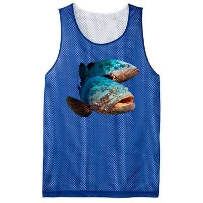 Goliath Grouper Fish Mesh Reversible Basketball Jersey Tank