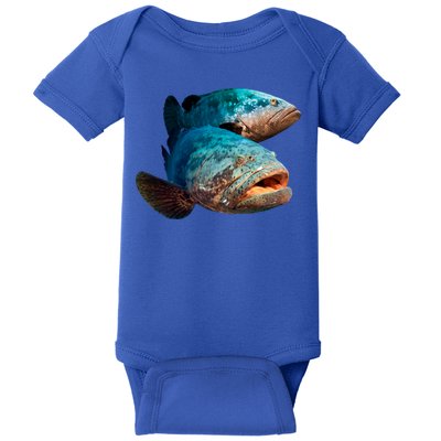 Goliath Grouper Fish Baby Bodysuit