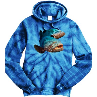 Goliath Grouper Fish Tie Dye Hoodie