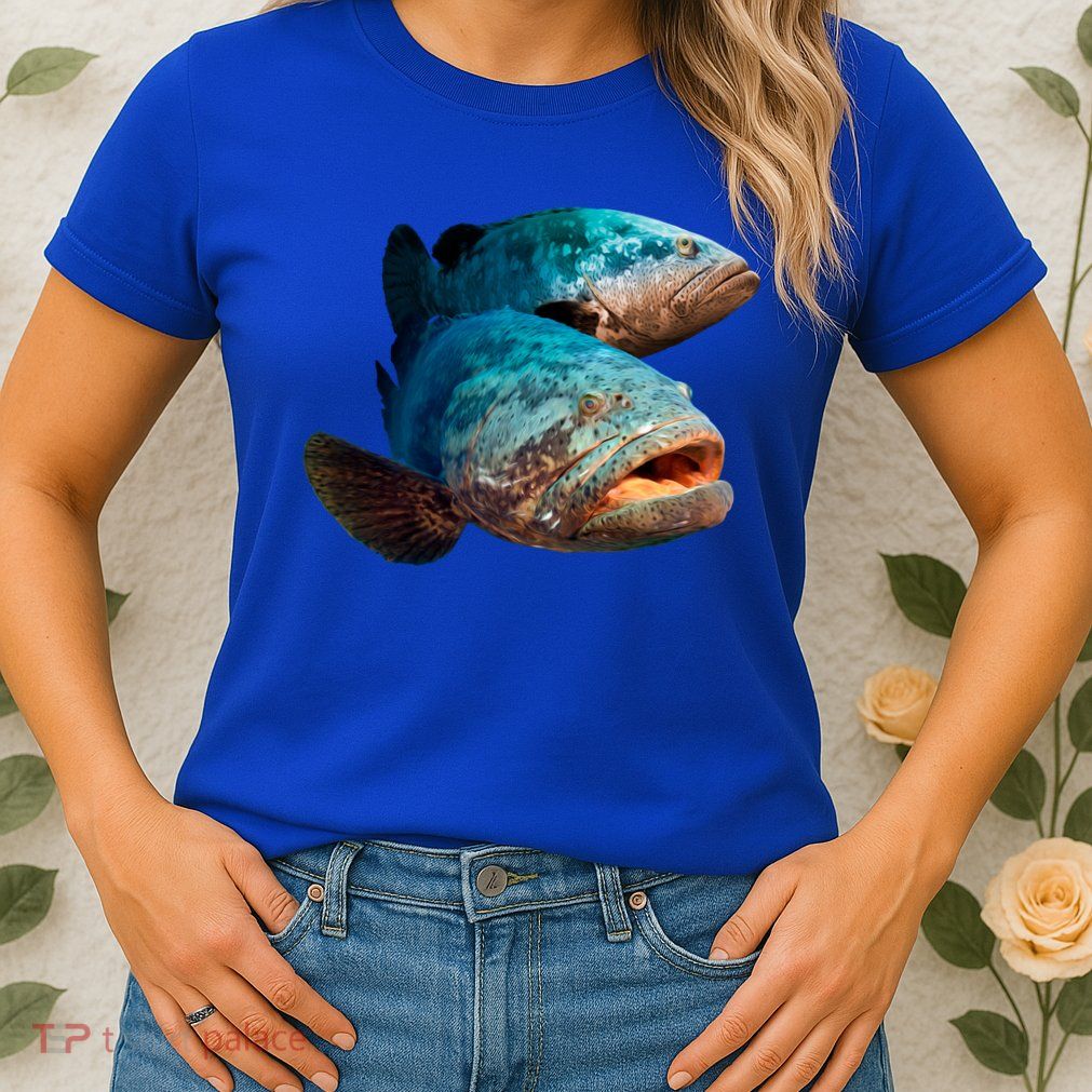 Goliath Grouper Fish Womens T-Shirt