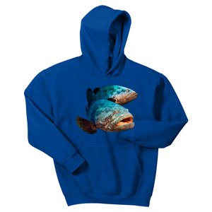 Goliath Grouper Fish Kids Hoodie