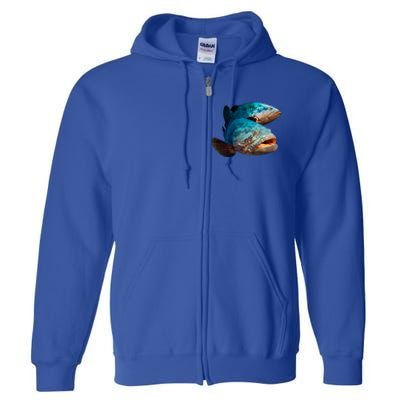 Goliath Grouper Fish Full Zip Hoodie