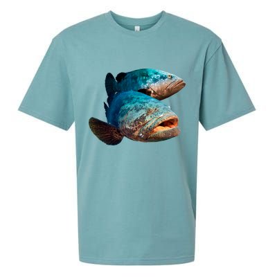 Goliath Grouper Fish Sueded Cloud Jersey T-Shirt