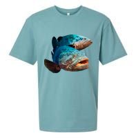 Goliath Grouper Fish Sueded Cloud Jersey T-Shirt