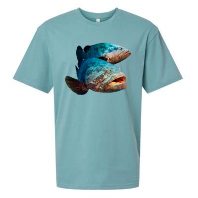 Goliath Grouper Fish Sueded Cloud Jersey T-Shirt