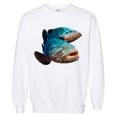 Goliath Grouper Fish Garment-Dyed Sweatshirt