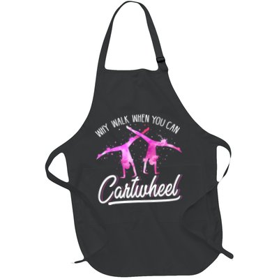 Gymnast Gift For Girls Why Walk When You Can Cartwheel Apron