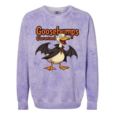 Goosebumps Guaranteed Funny Halloween Colorblast Crewneck Sweatshirt