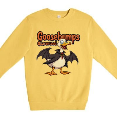 Goosebumps Guaranteed Funny Halloween Premium Crewneck Sweatshirt