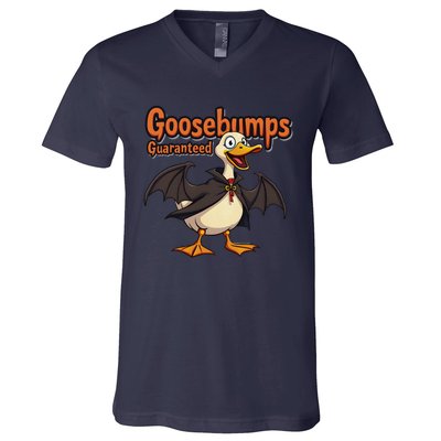 Goosebumps Guaranteed Funny Halloween V-Neck T-Shirt