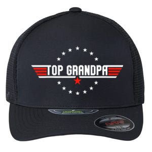 Grandpa Gift From Grandkids Son Daughter Flexfit Unipanel Trucker Cap