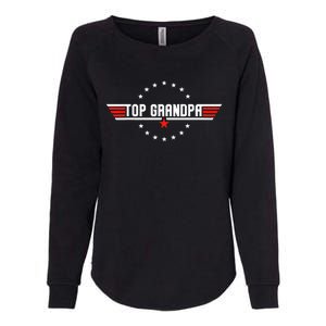 Grandpa Gift From Grandkids Son Daughter Womens California Wash Sweatshirt