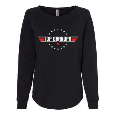 Grandpa Gift From Grandkids Son Daughter Womens California Wash Sweatshirt