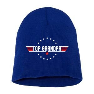 Grandpa Gift From Grandkids Son Daughter Short Acrylic Beanie