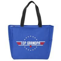 Grandpa Gift From Grandkids Son Daughter Zip Tote Bag