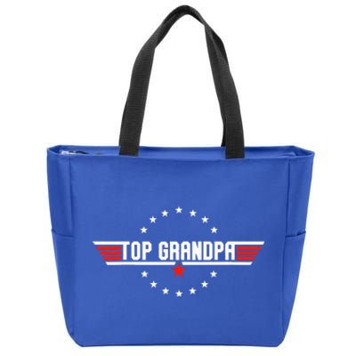 Grandpa Gift From Grandkids Son Daughter Zip Tote Bag