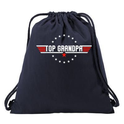 Grandpa Gift From Grandkids Son Daughter Drawstring Bag