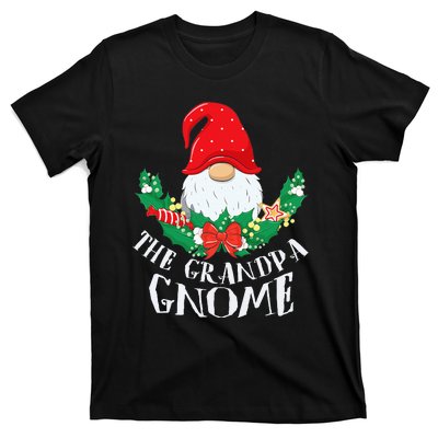 Grandpa Gnome Funny Matching Family Christmas Party Pajama T-Shirt