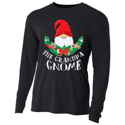 Grandpa Gnome Funny Matching Family Christmas Party Pajama Cooling Performance Long Sleeve Crew