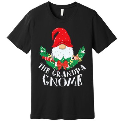 Grandpa Gnome Funny Matching Family Christmas Party Pajama Premium T-Shirt