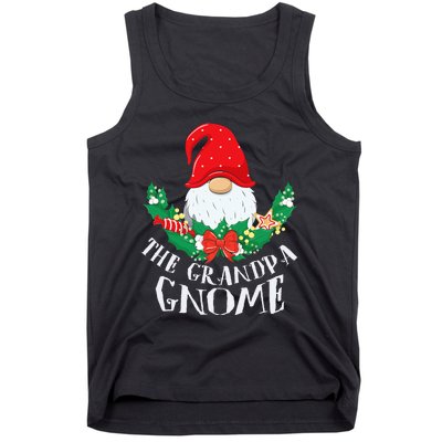 Grandpa Gnome Funny Matching Family Christmas Party Pajama Tank Top