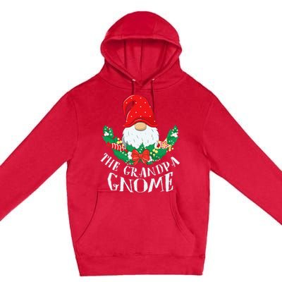 Grandpa Gnome Funny Matching Family Christmas Party Pajama Premium Pullover Hoodie