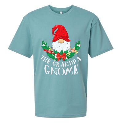 Grandpa Gnome Funny Matching Family Christmas Party Pajama Sueded Cloud Jersey T-Shirt