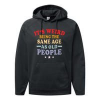 Grandpa & Grandma Funny Old People Retro Gift Performance Fleece Hoodie