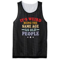 Grandpa & Grandma Funny Old People Retro Gift Mesh Reversible Basketball Jersey Tank