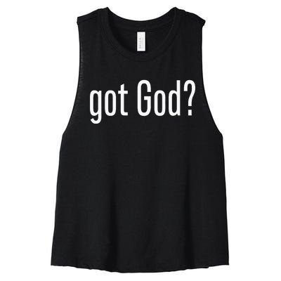 Got God Funny Christian Jesus Religion Women's Racerback Cropped Tank