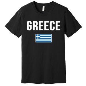 Greece Greek Flag Souvenir Premium T-Shirt