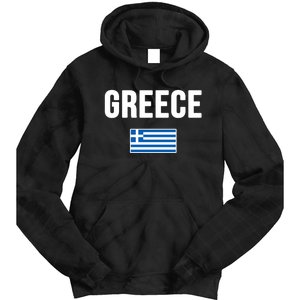 Greece Greek Flag Souvenir Tie Dye Hoodie