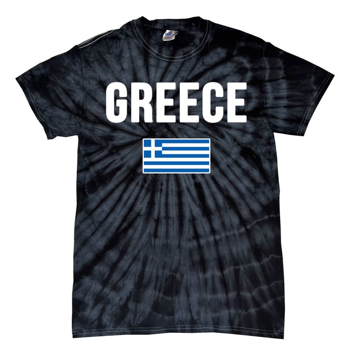 Greece Greek Flag Souvenir Tie-Dye T-Shirt