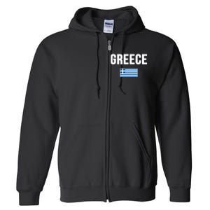 Greece Greek Flag Souvenir Full Zip Hoodie