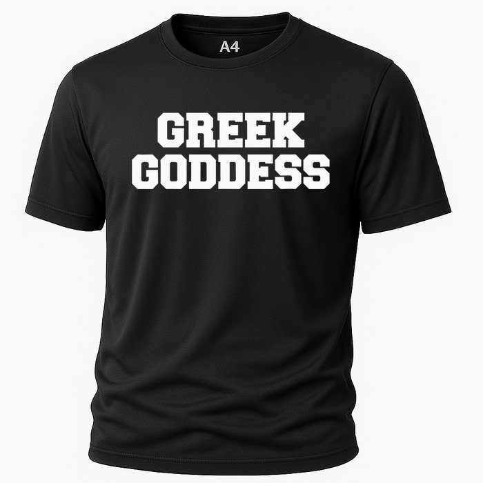 Greek Goddess Funny Fraternity College Frat Party Greek Cooling Performance Crew T-Shirt