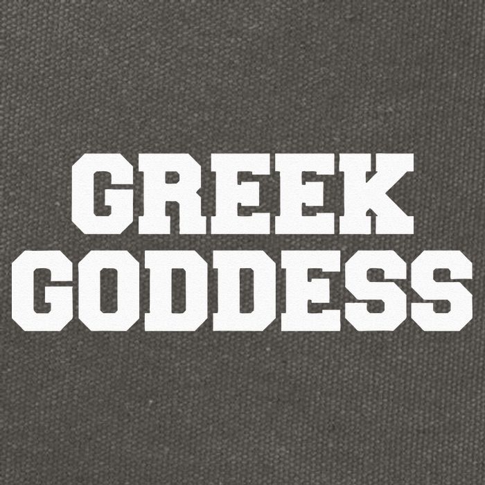 Greek Goddess Funny Fraternity College Frat Party Greek Cotton Canvas Backpack