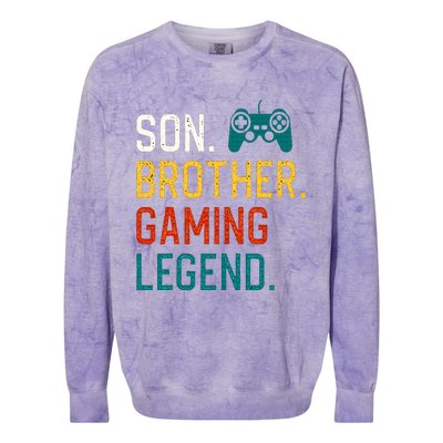 Gaming Gifts For Teenage 8 12 Year Old Christmas Gamer Colorblast Crewneck Sweatshirt