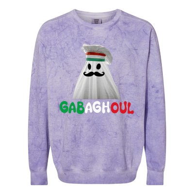 Gaba Ghoul Funny Colorblast Crewneck Sweatshirt