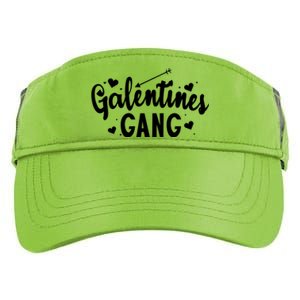 Galentines Gang Funny Valentines Day Quote Outfit Cool Gift Adult Drive Performance Visor