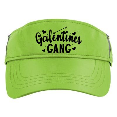 Galentines Gang Funny Valentines Day Quote Outfit Cool Gift Adult Drive Performance Visor