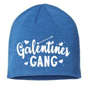 Galentines Gang Funny Valentines Day Quote Outfit Cool Gift Sustainable Beanie