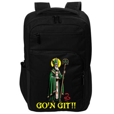 Gon Git Funny St Patricks Day Shamrock Impact Tech Backpack