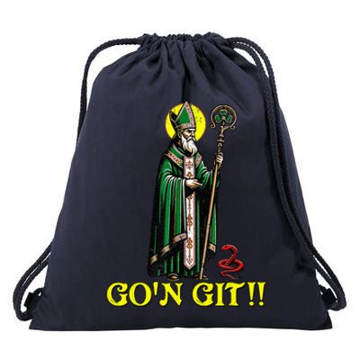 Gon Git Funny St Patricks Day Shamrock Drawstring Bag