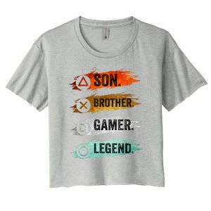 Gaming Gifts For Teenage 816 Year Old Gamer Women's Crop Top Tee