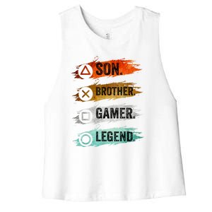 Gaming Gifts For Teenage 816 Year Old Gamer Women's Racerback Cropped Tank